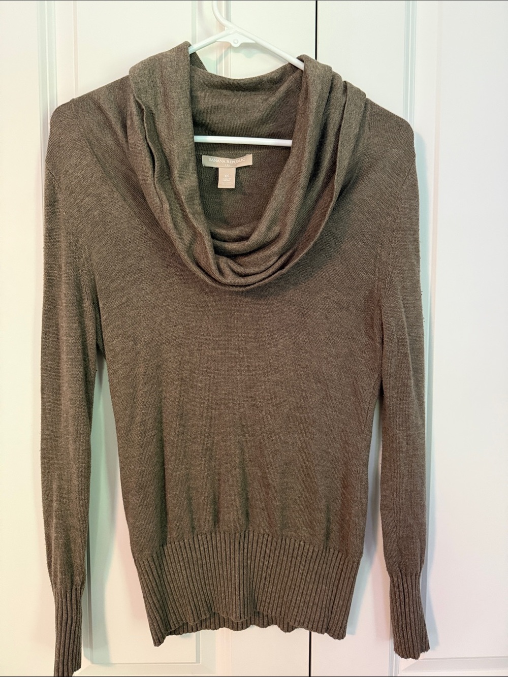Banana Republic Taupe Cowlneck Sweater - Women